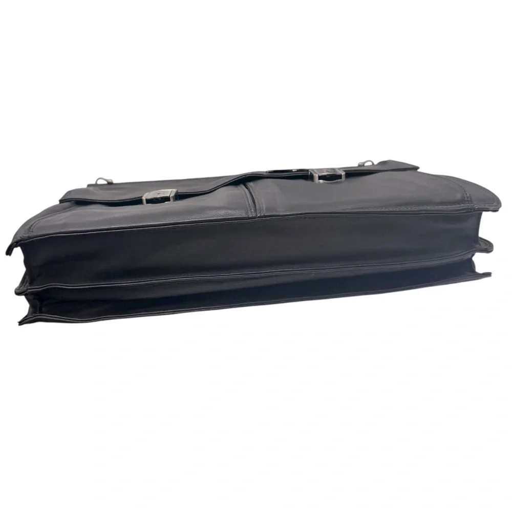 El‎ Portal Expression Dowel Top Briefcase EC-1006 Nappa Leather Black Work Bag